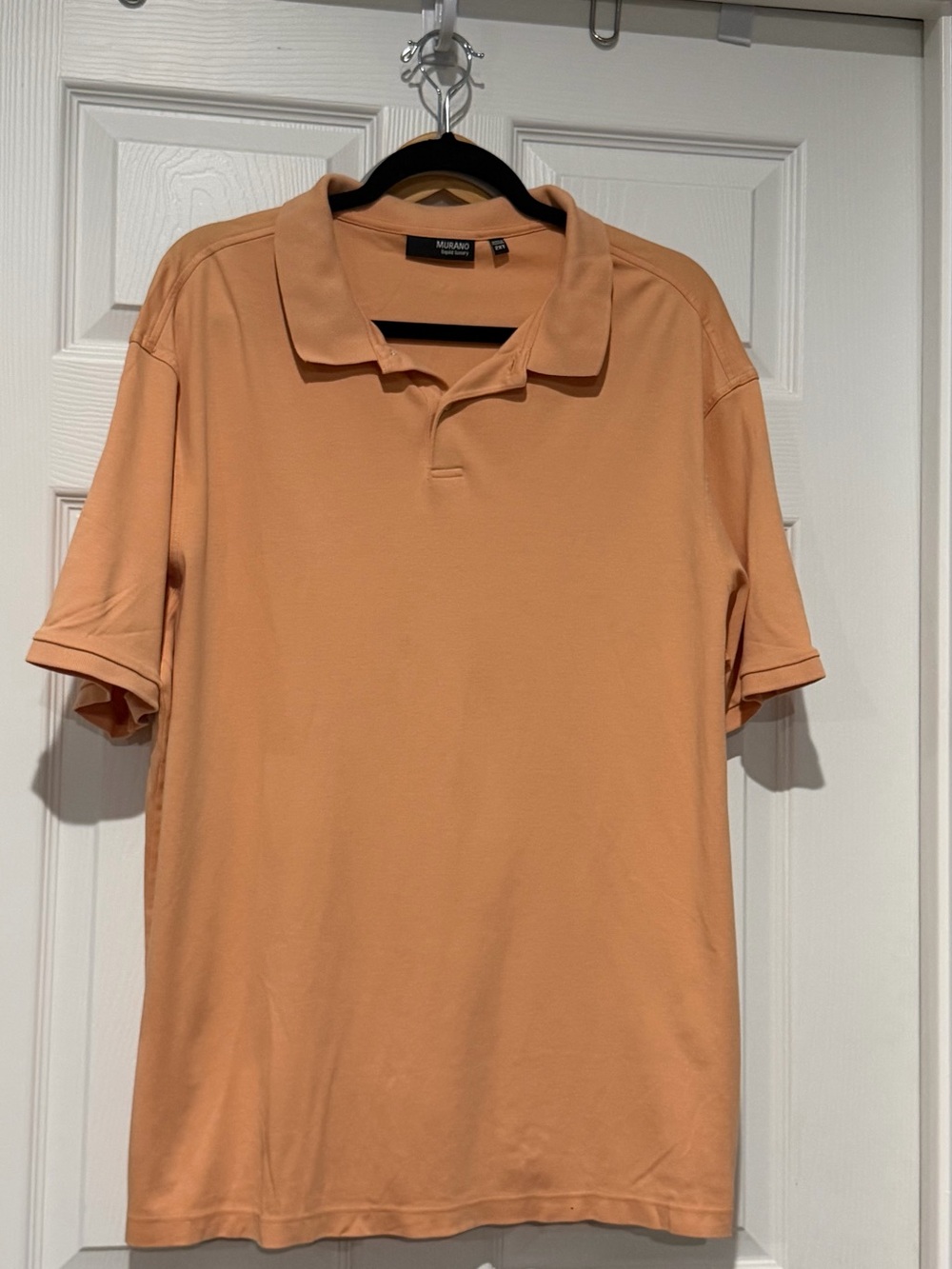 Murano Men's Peach/Salmon Polo Shirt